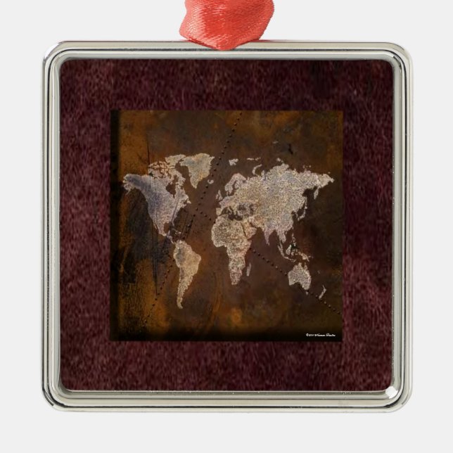 World Map Ornament (Front)