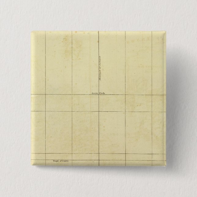 World Map Outline 15 Cm Square Badge (Front)