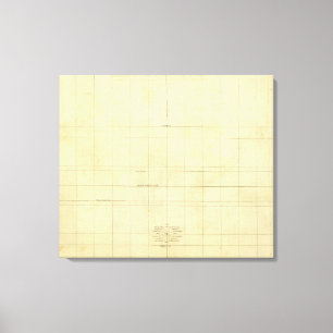 World Map Outline Canvas Print