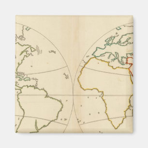 World Map Outline Magnet