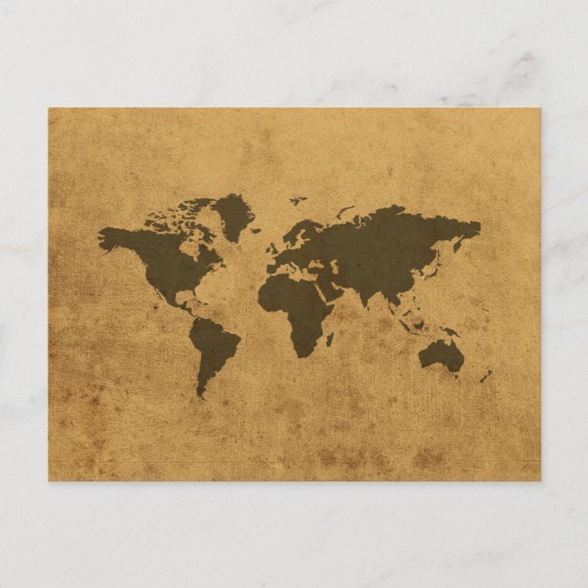 World Map Postcard (Front)