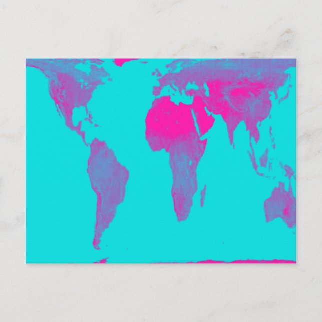 World Map Postcard (Front)