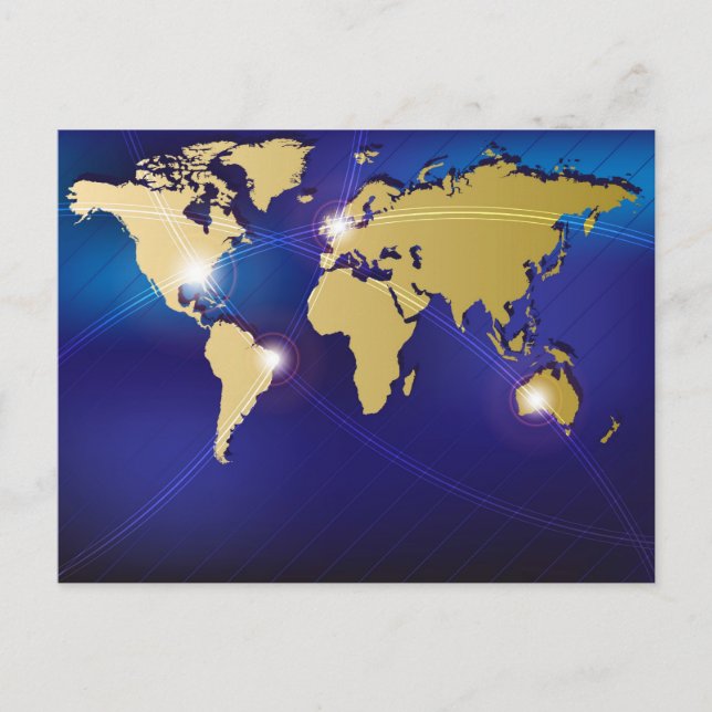 World Map Postcard (Front)