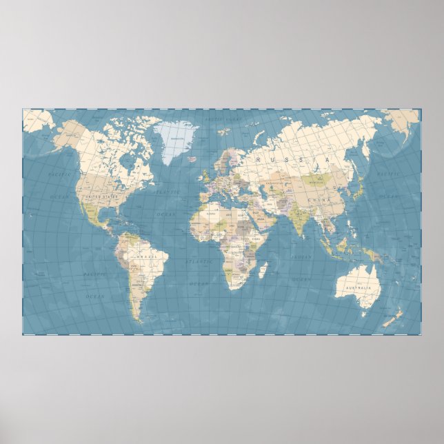 World Map Poster (Front)
