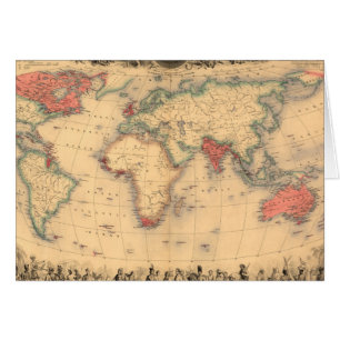 World Map showing British Empire