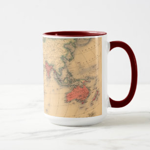 World Map showing British Empire Mug