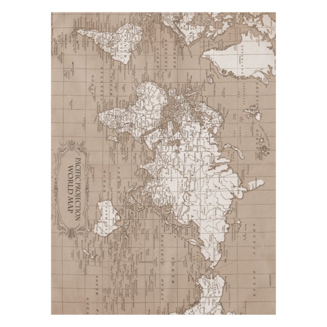 World Map Table Cloth (Front)