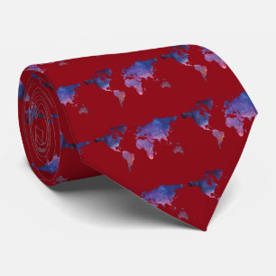 World Map Tie