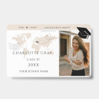 World Map travel adventure begins GRAD name
