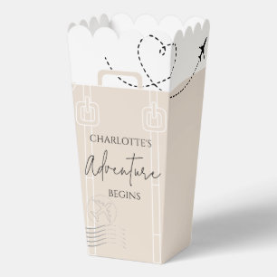 World Map travel adventure begins Grad popcorn Favour Box
