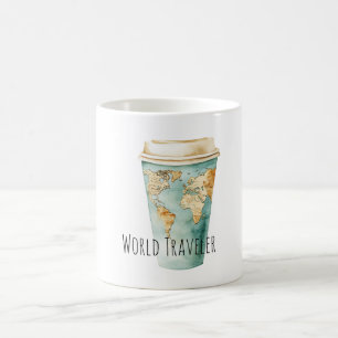 World Map Travel Coffee Mug