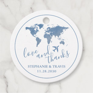 World Map Travel Destination Love Thanks Favour Tags