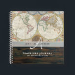 World Map Travel Retirement Bucket List Gift Dad   Notebook<br><div class="desc">This attractive personalised, customisable notebook is part of a large collection with a wide variety of themes. All notebooks featured in this collection can be edited for any person, interest, or event. Via the edit tools, you can change background images, add a colour, or photo, change the text and more!...</div>
