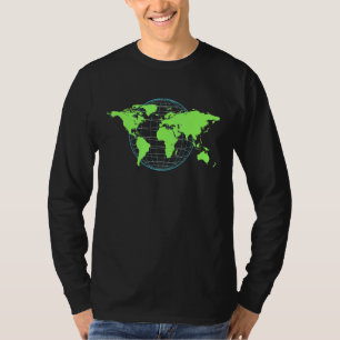 World Map Travel Tee For Women And Men Geography