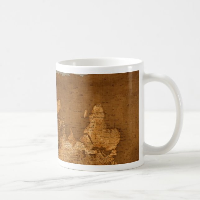 World Map - Upside Down Coffee Mug (Right)