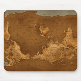World Map - Upside Down Mouse Mat