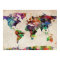 World Map Urban Watercolor