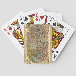 World Map Vintage Historical Antique Atlas Playing Cards