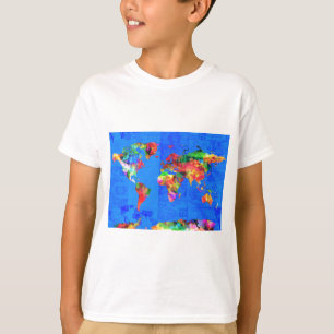 world map watercolor  1 T-Shirt