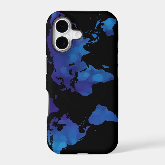 world maps ~ blue colour (Back)