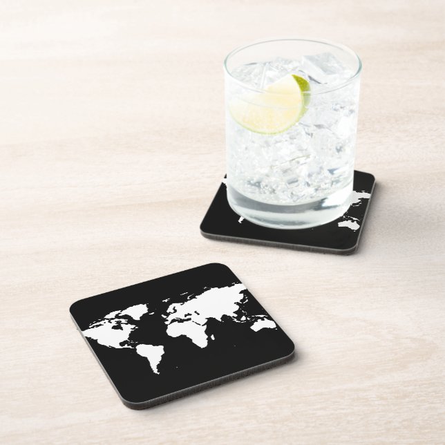 world maps ~ customizable color coaster (Right Side)