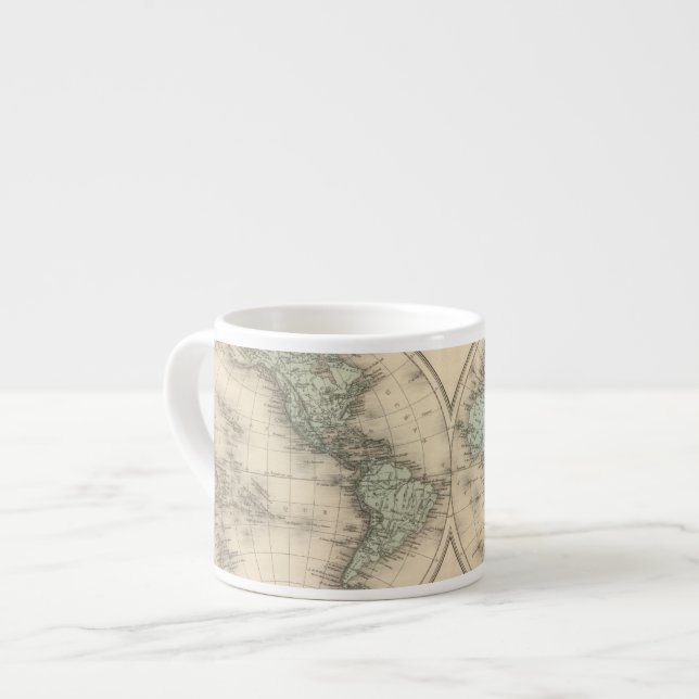World maps espresso cup (Front Left)