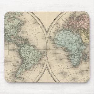 World maps mouse mat