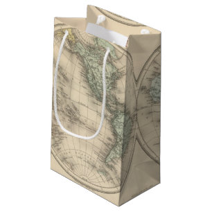 World maps small gift bag