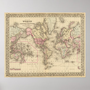 World Mercator proj Poster