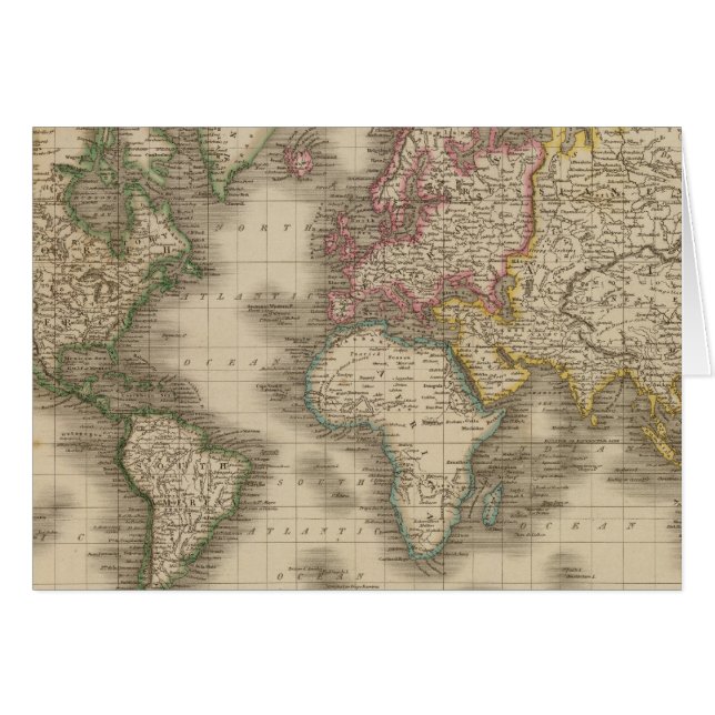 World, Mercator's Projection 2 (Front Horizontal)