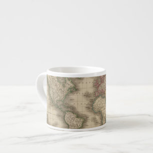 World, Mercator's Projection 2 Espresso Cup