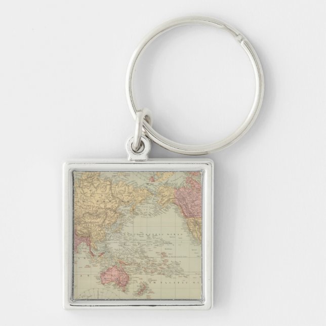 World Mercator's projection 2 Key Ring (Front)