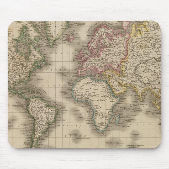 World, Mercator's Projection 2 Mouse Mat (Front)