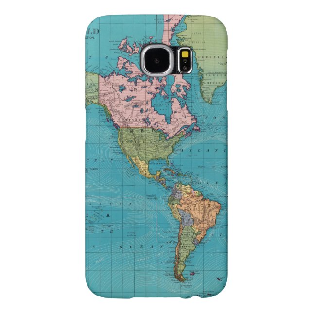 World, Mercator's Projection Case-Mate Samsung Galaxy Case (Back)