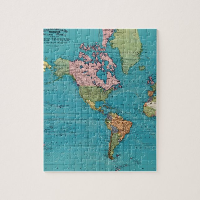 World, Mercator's Projection Jigsaw Puzzle (Vertical)