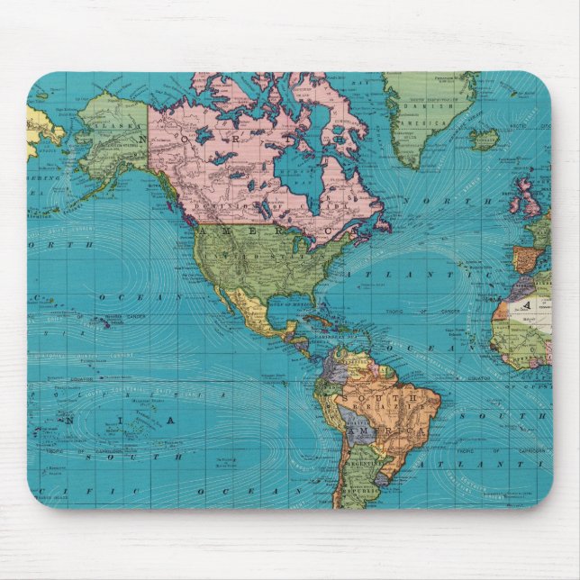 World, Mercator's Projection Mouse Mat (Front)