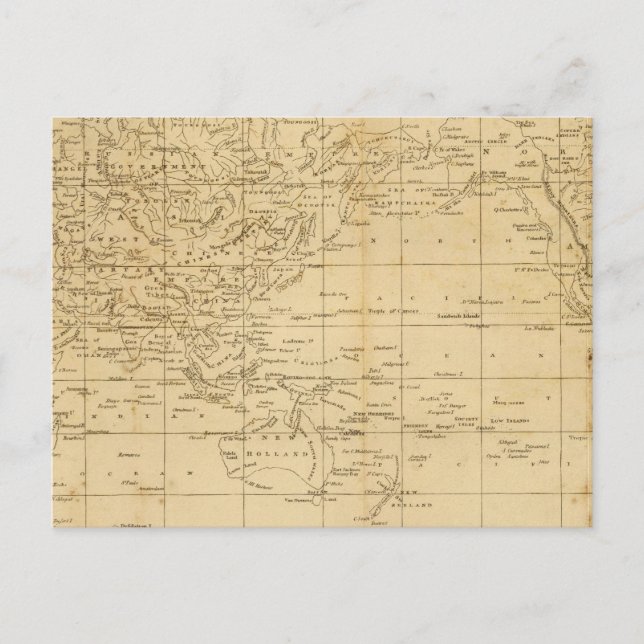 World Mercator's projection Postcard (Front)