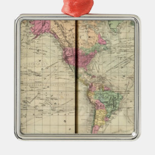 World Metal Tree Decoration