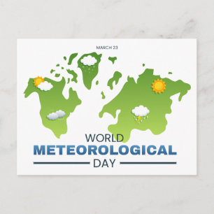World Meteorological Day Holiday Postcard