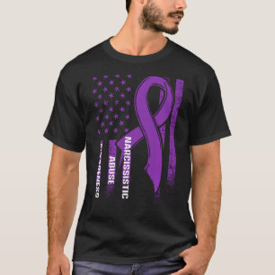 World Narcissistic Abuse Awareness Us Flag Survivo T-Shirt