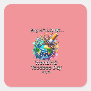 World No Tobacco Day Sticker