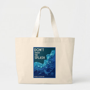 World Ocean Day  Large Tote Bag