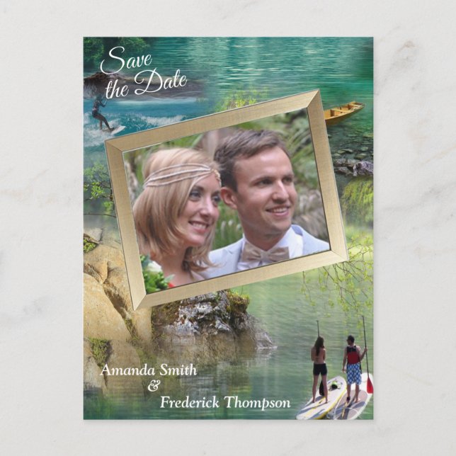 World Oceans & Rivers, Lakes & Sport Activities Announcement Postcard (Front)