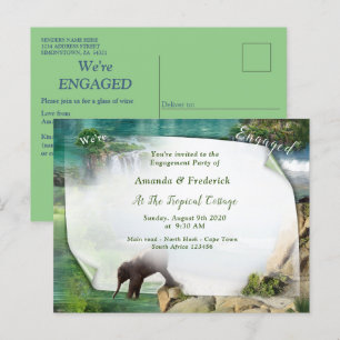 World Oceans & Rivers, Lakes & Sport Activities Invitation Postcard