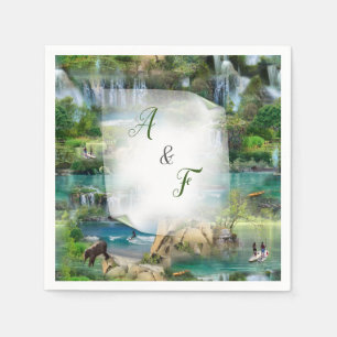 World Oceans & Rivers, Lakes & Sport Activities Napkin