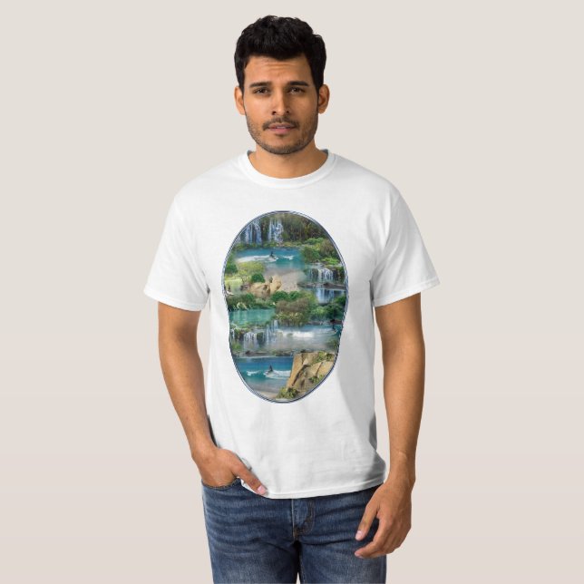 World Oceans & Rivers, Lakes & Sport Activities T-Shirt (Front Full)