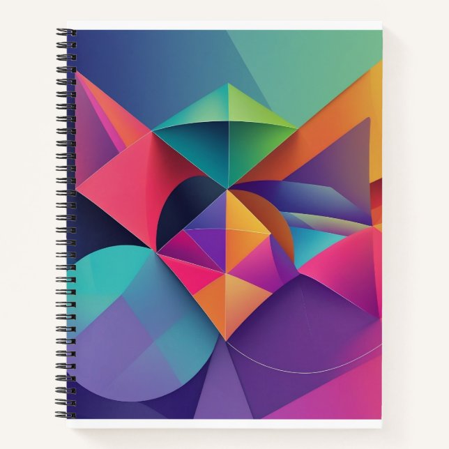 world of colourful geometry notebook (Front)