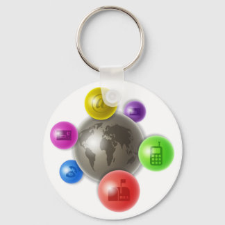 World of Communication Key Ring