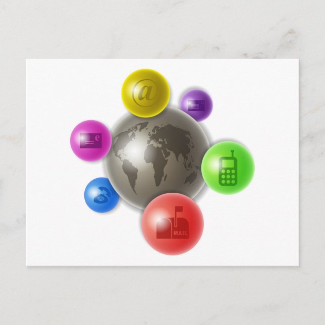 World of Communication Postcard (Front)