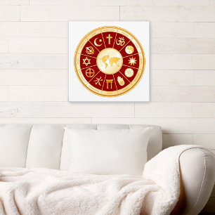 World of Faith Canvas Art